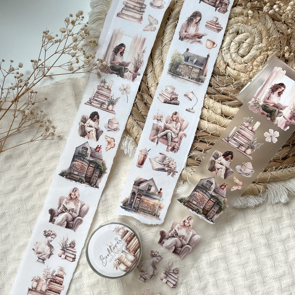 NEW 1PC 10M Decorative Cute Neutral & Beige Leaves Washi Tape Set for  Planner Scrapbooking Masking Tape Stationery Supplies